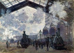 Claude Monet (1840-1926) La Gare Saint-Lazare (1877)