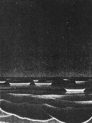 Maurits Cornelis Escher (1898-1972) - Phosphorescent Sea (lithography, 1933)