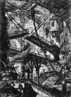Giovanni Battista Piranesi (1720-1778) - Carceri Plate VII – The Drawbridge.