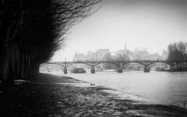 Luc Dartois 2009 - Paris sous la neige, Pont des Arts