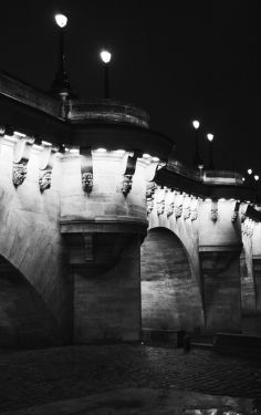 Luc Dartois 2017 - Paris la nuit sous la pluie, Pont Neuf (2)