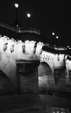 Luc Dartois 2017 - Paris la nuit sous la pluie, Pont Neuf (2)