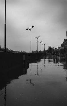 Luc Dartois 2018 - Paris under the rain, Anatole France bank