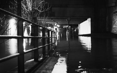 Luc Dartois 2018 - Paris by night flood, tunnel under water (2)