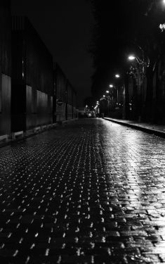 Luc Dartois 2020 - Paris la nuit sous la pluie, Port de Javel Bas (2)