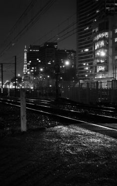 Luc Dartois 2020 - Paris la nuit sous la pluie, Port de Javel Bas (4)