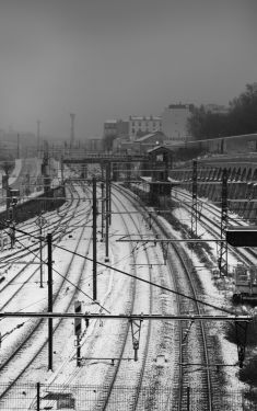 Luc Dartois 2021 - Paris under the snow, Gare de Lyon (1)