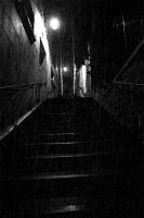 Luc Dartois 2021 - Paris, stairs of the Rue des Eaux - Black token
