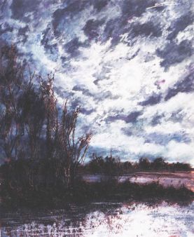 Le Marais - Luc Dartois - Peinture et matieres sur toile 1996