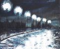 La Rue - Luc Dartois - Peinture et matieres sur toile 1997