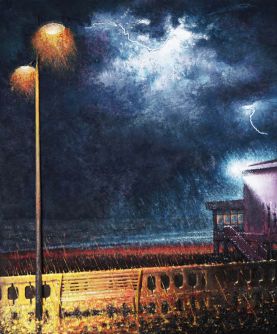 Le casino - Luc Dartois - Peinture et matieres sur toile 2017