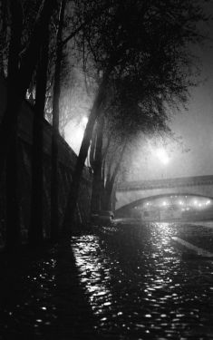 Luc Dartois 2008 - Paris by night under the rain, foggy night (Iena‘s bridge)