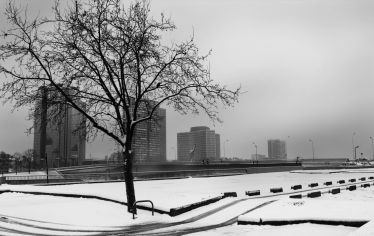 Luc Dartois 2009 - Paris sous la neige, pont de Grenelle