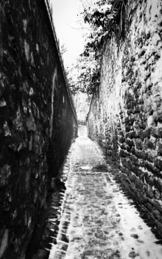 Luc Dartois 2009 - Paris sous la neige, rue Berton