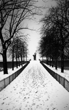 Luc Dartois 2009 - Paris under the snow, Statue of Liberty