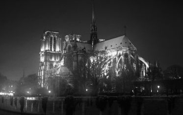 Luc Dartois 2009 - Paris by night under the snow, Notre-Dame (2)