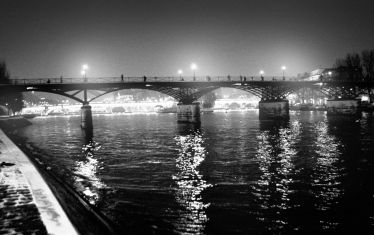 Luc Dartois 2009 - Paris la nuit sous la neige, Pont des Arts