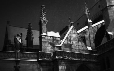Luc Dartois 2009 - Paris la nuit sous la neige, Saint-Germain l‘Auxerrois (2)