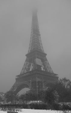 Luc Dartois 2018 - Paris under the snow, Eiffel Tower