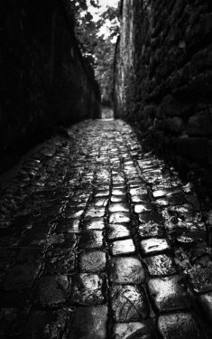 Luc Dartois 2019 - Paris sous la pluie, Rue Berton (1)