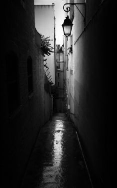 Luc Dartois 2019 - Paris sous la pluie, Rue des Eaux (2)