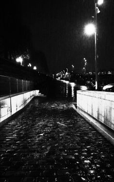 Luc Dartois 2019 - Paris by night under the rain, Conference Port