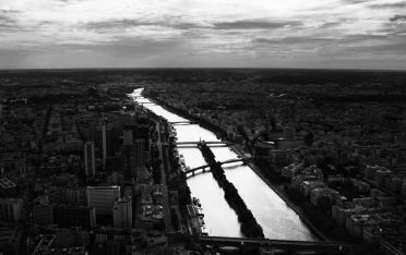 Luc Dartois 2020 - Paris, view from the Eiffel Tower, The river Seine